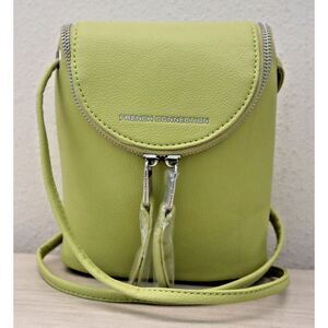French Connection Wasabi Green Noreen Slouchy Easy Crossbody Cell Phone Bag